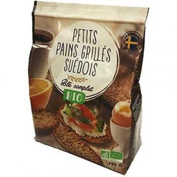 Pain suédois grillé au blé complet BIO