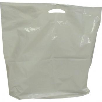 HAPPEL LDPE-Tragetasche, 380 x 50 x 450 mm, in weiß