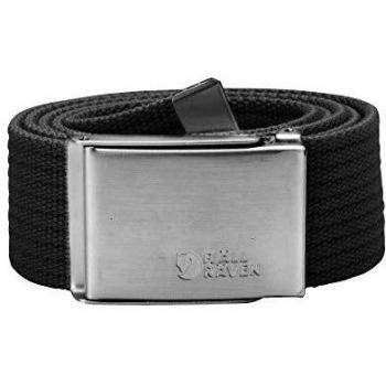 FJÄLLRÄVEN Men's Merano Canvas Belt, Black, One Size