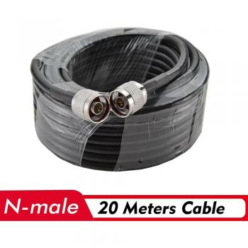 20M Coaxial Cable with N Male Connector for Antenna