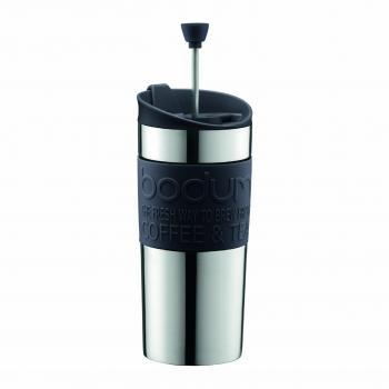 BODUM On‑The‑Go French Press – 12 oz Vacuum Stainless Steel Cup