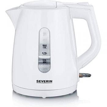 SEVERIN Wasserkocher 1 L Weiß 2200 W WK Kabellos 3411