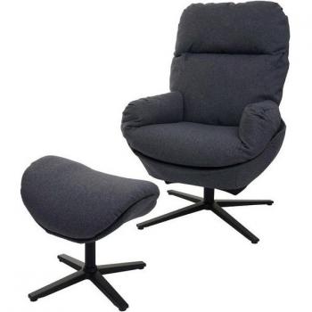 Sillón Ergonométrico Reclinable con Taburete Giratorio MCW-L12