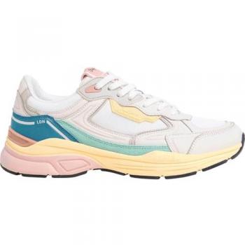 Baskets Femme Pepe Jeans Dave Texture Blanc et Bleu