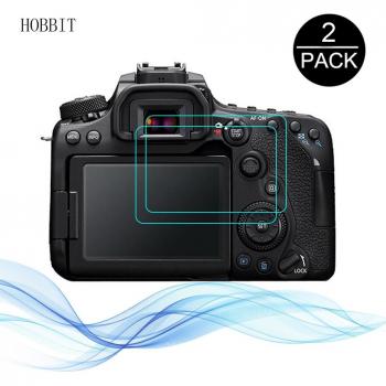2pcs 2.5D Tempered Glass Screen Protector for Canon EOS 90D