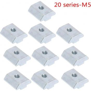 10 pièces écrous carrés T pour séries M4/M5/M6
