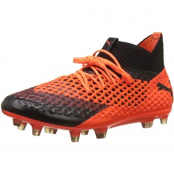 Herren-Puma Future 2.1 FG/AG Fußballschuhe – Schwarz/Orange 02 (EU 44,5)