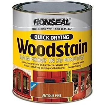 Ronseal Express Dry Wood Stain – Deep Mahogany, 250 ml