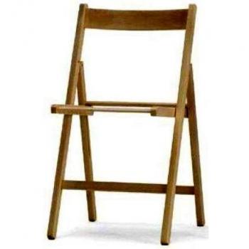 Sillas plegables que ahorran espacio en madera de haya blanca