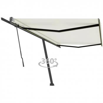 Auvent de Jardin Manuel Rétractable 500x350 cm Crème
