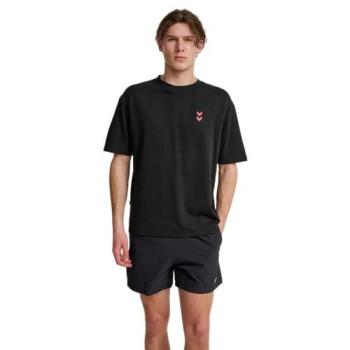 Maglia Hummel Hiit Loose XL Nero con Accenti Rosso