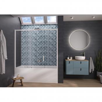 Kinedo Pegasus 2 Clt 180x148 Pare-Bain Verre Gauche