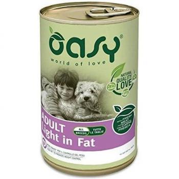 Oasy Wet Dog Lifestage Patè Pollo Cibo Umido Cani Adulti In Sovrappeso Lattina 400g 7630 7630