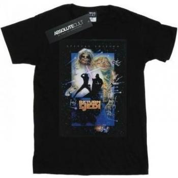 T-shirt Nera Star Wars Donna con Immagine Film Episodio VI