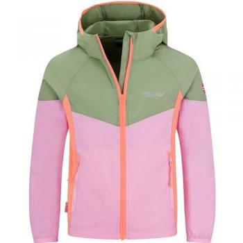 Piumino Bambino Sira Trollkids Colore Verde Rosa Selvaggio