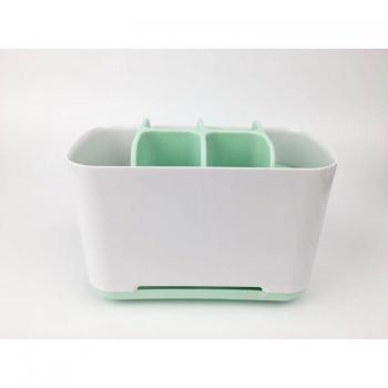 Bathroom Shelf with Electric Toothbrush Holder and Soap Storage