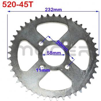 Off-Road Motorcycle 520 Rear Sprocket 49T