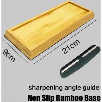 Whetstone Sharpener with 304 Stainless Steel and Fixed Silicone Base