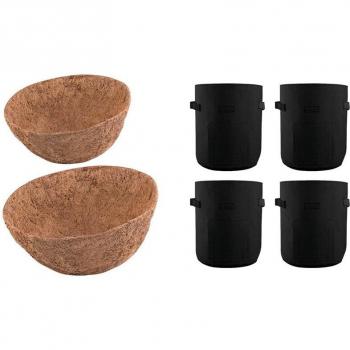 7 Gallon Potato Growing Bags and 14 Inch Round Plant Basket Liners