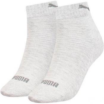 Puma Paires de Chaussettes Transparentes Quart Blanc 35‑38