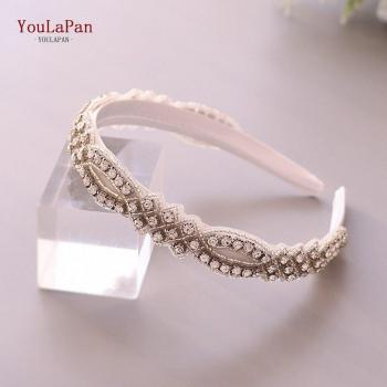 Diadema de novia con diamantes de imitación