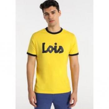 T-Shirt Loïs Jeans 3XL Amarillo Casual Algodón