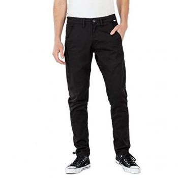 Pantalon Noir Tapered Flex de REELL