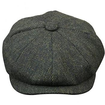 Large Olive Peaky Blinders Tweed Fedora