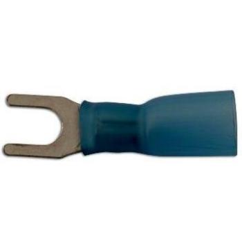 Connect 30205 Heatshrink Fork Terminal in Blue (5mm, Pack of 25)