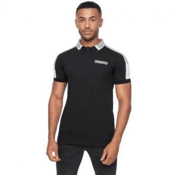 Herren Polo Shirt Crosshatch Cramsures M Schwarz