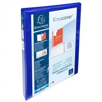 A4+ Blue 4-Ring Presentation Binder with 15mm Capacity