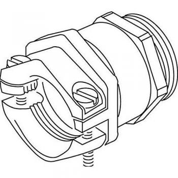 Messing‑Kabelverschraubung Kleinhuis (Germany/11) – Zwinge, Außengewinde, vernickelt