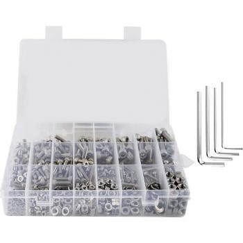 Set de tuercas y pernos de 660 piezas con tornillos métricos M3 M4 M5 M6