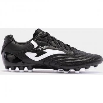 Botas de fútbol joma aguila cup 2401 negro blanco artificial gras