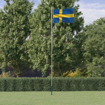 Aluminio 6,23 m: Mástil + Bandera Suecia