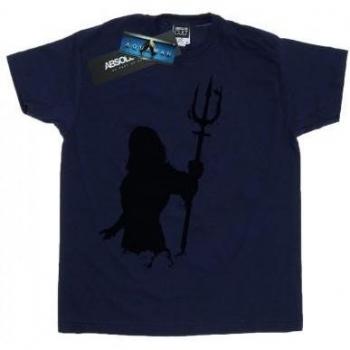 DC Comics Ladies Aquaman Silhouette Cotton Boyfriend T-Shirt