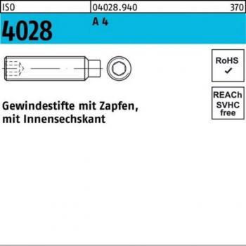 Nobrand Edelstahl‑Gewindestift – 0,7 mm × 16 mm, 500 Stück, ISO 4028