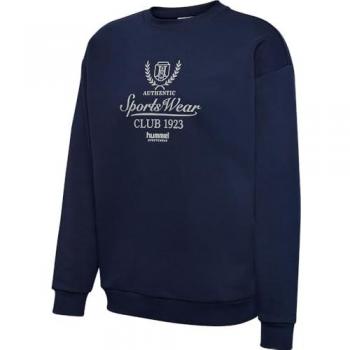 XXL Hummel Club Pullover – Blue Loose Crewneck