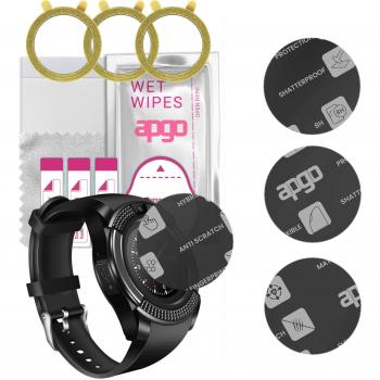 3x apgo MATTE Hybrid-Displayschutz kompatibel mit DexXer V8, flexibles Nano-Glas, kratzfest, umfassender Schutz