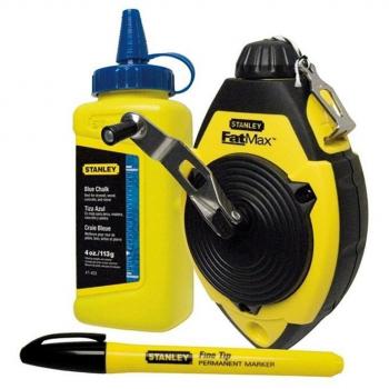 Kit Plomada Stanley FAT MAX 30 m con Polvo y Nivel