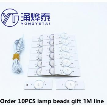 YYT 10PCS General Direct Type LED Lamp Beads for TV Repair