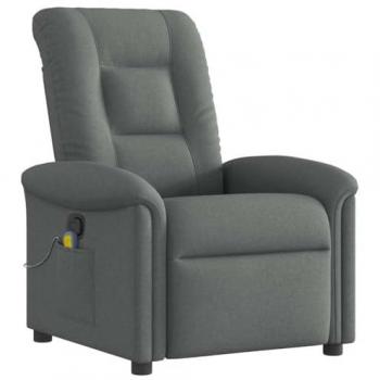 VidaXL Komfort-Massagesessel – Dunkelgrau, Stoff, Einzelstück