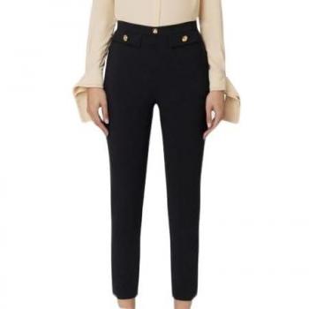 Pantalon Noir Femme Elisabetta Franchi Taille 38