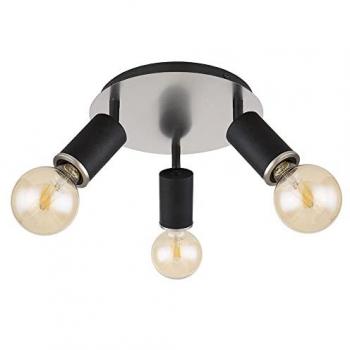 Plafonnier Design 3 Spots Noir