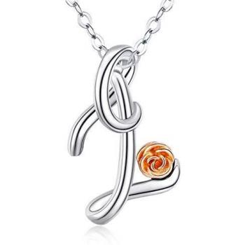 Collier Z Alphabet Cursif en Argent Sterling