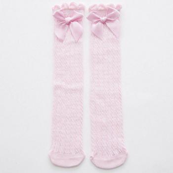 Genou de Bébé Chaussure Douceur Coton Nœud