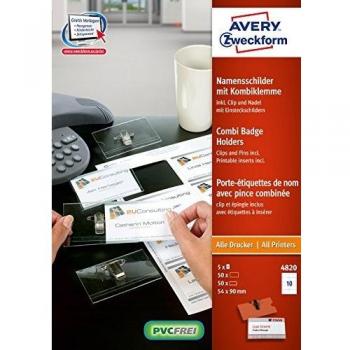 AVERY Zweckform 4820 Namensschilder DIN A4 Bogen