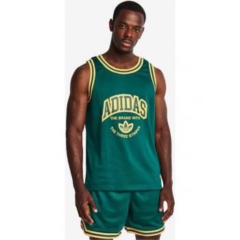 Adidas Varsity Bball Replica Verde Uomo Poly Mesh