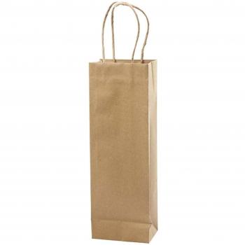 Sac à papier brun 36 cm de hauteur, 13×8 cm, 125 g, 10 unités – code 23370