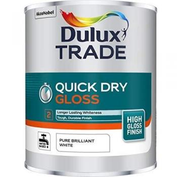 DULUX TRADE QD GLOSS BRILLIANT WHITE 1L